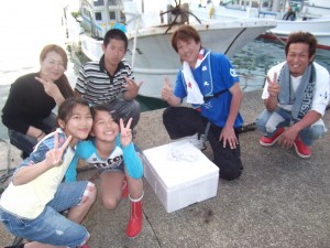 パパ　ママ魚釣りたのしかったよ(*´∀｀*)